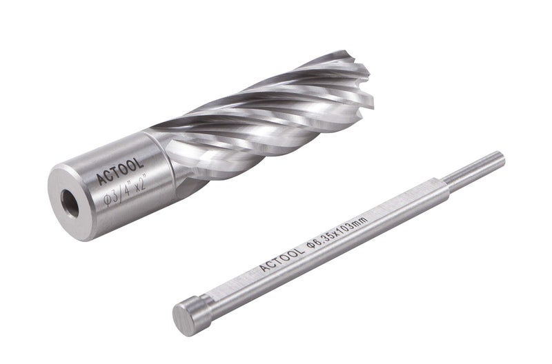 ACTOOL 3/4" Diameter Ã— 2" Depth of Cut HSS ANNULAR Cutter with 3/4'' Weldon Shank - Image 3